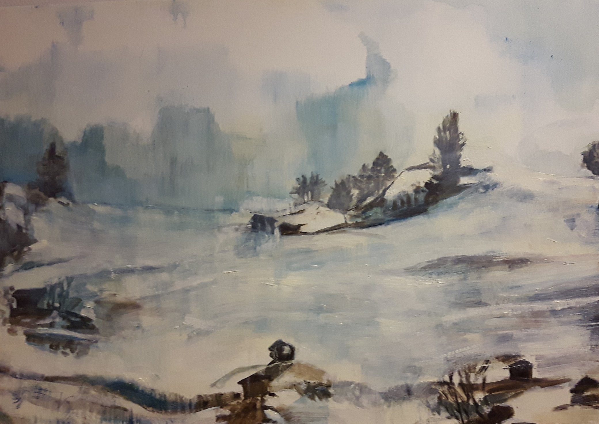 Winter 2017, olieverf op linnen, 70 x 100 cm