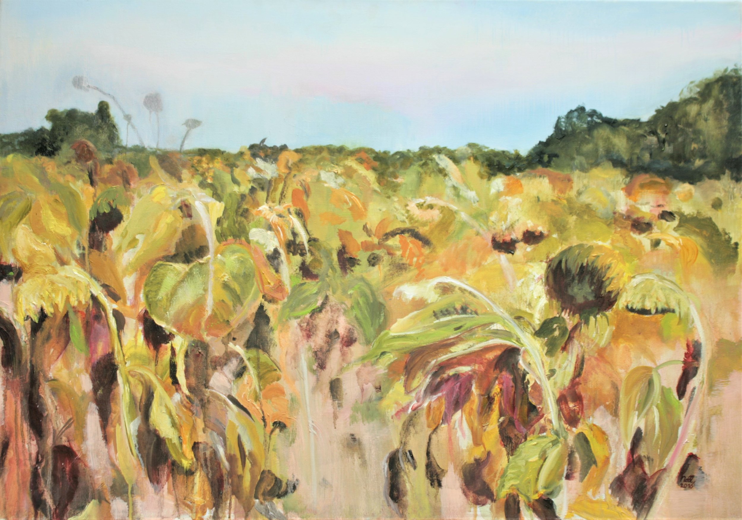 Avondschemering 2016, olieverf op linnen, 70 x 100 cm