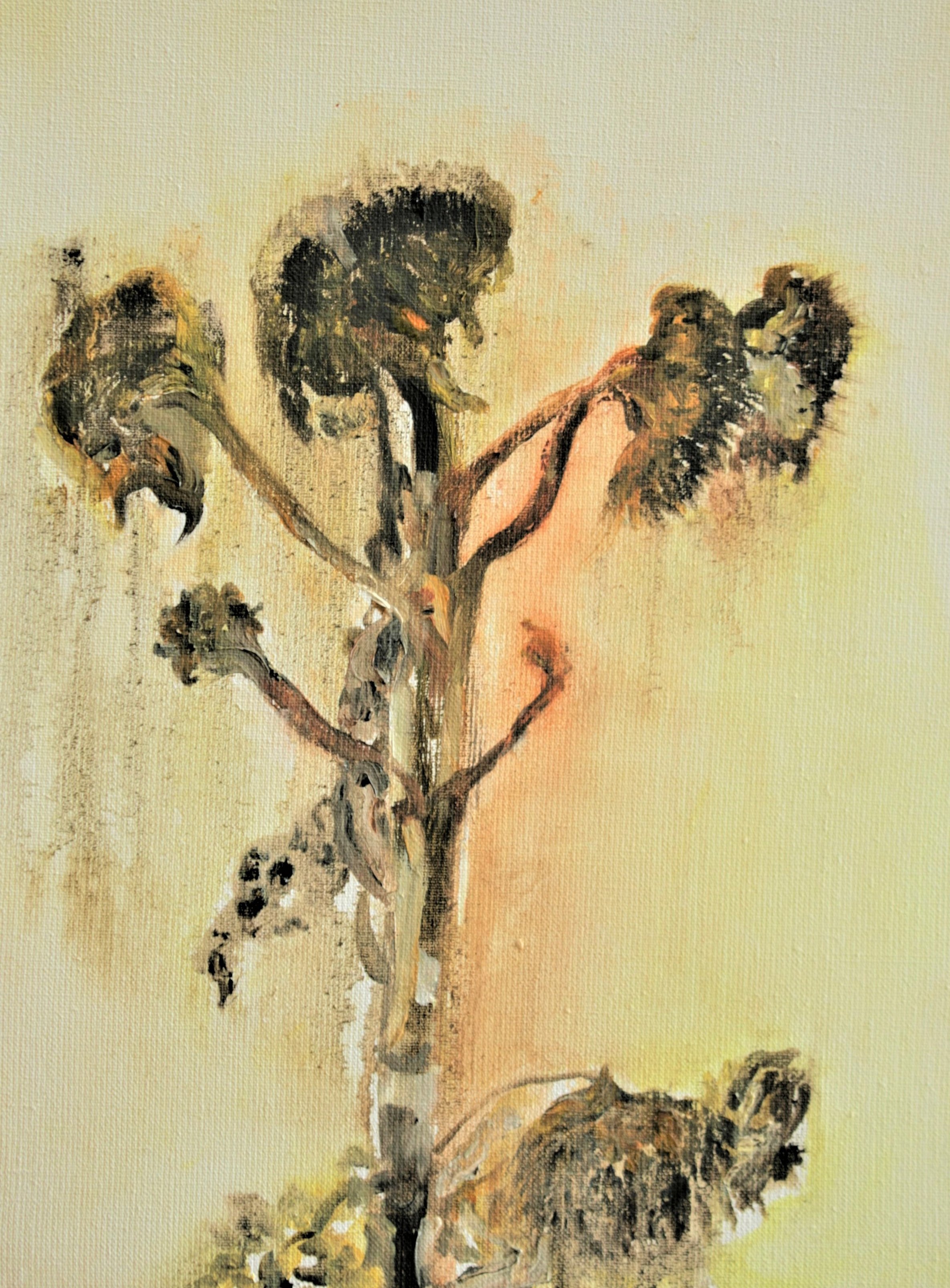Zonnebloem 2018, olieverf op linnen, 30 x 40 cm
