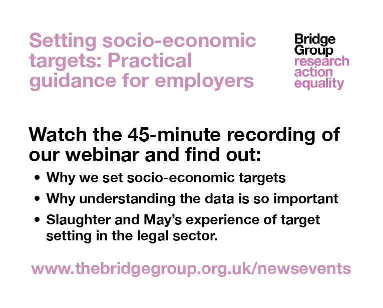 Setting socio-economic targets: Practical guidance for employers.