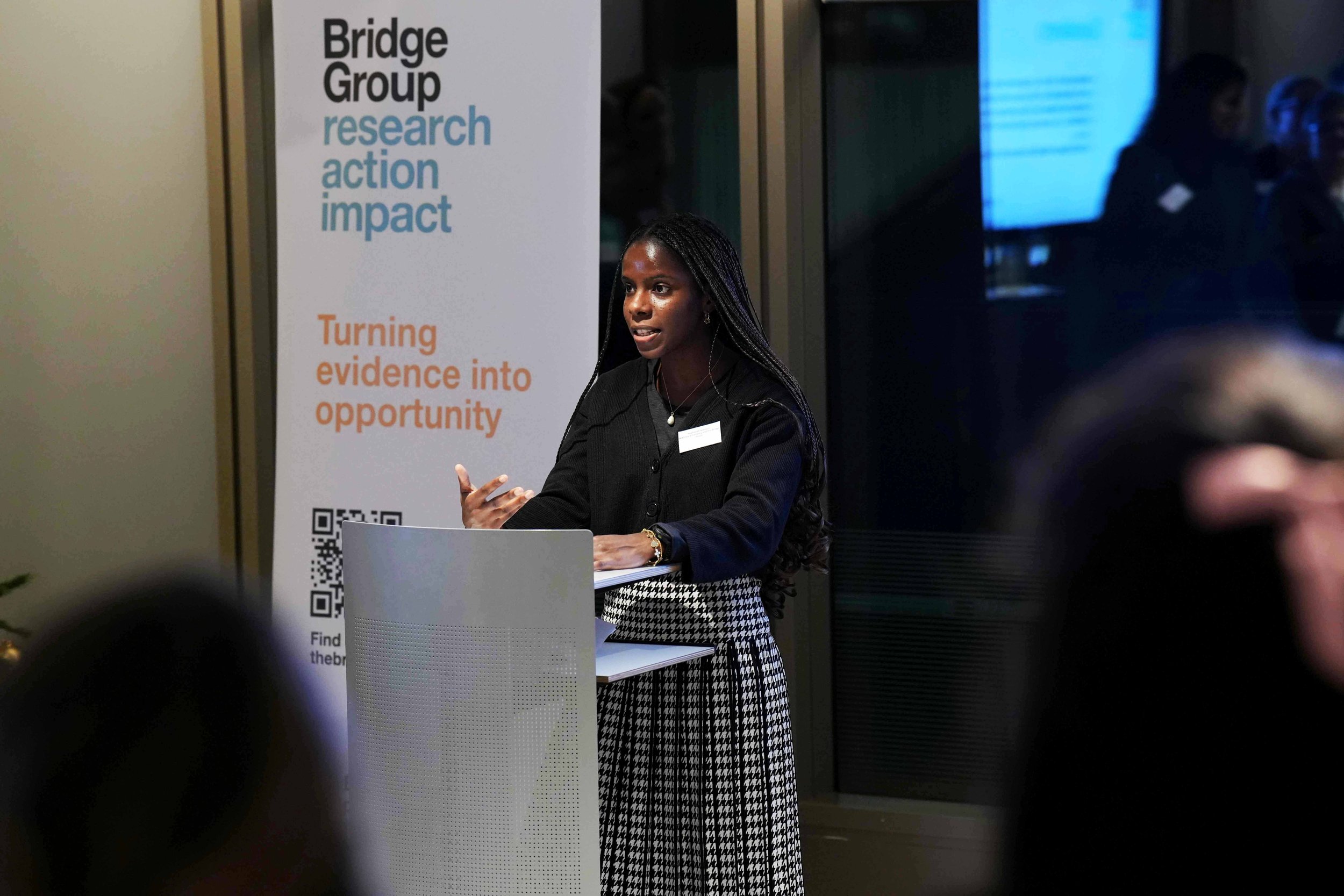   Hephzibah Adeosun, Chair of the Board of trustees at the Bridge Group.  