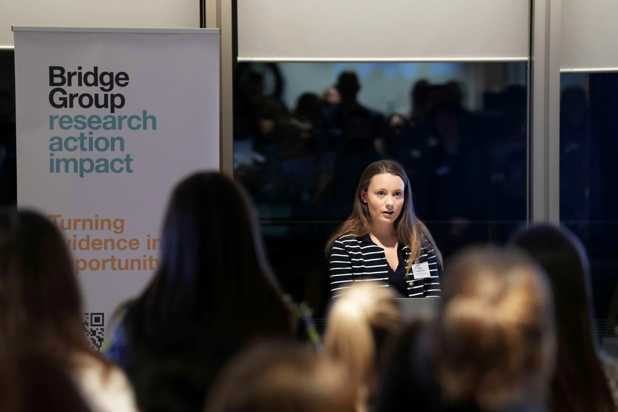   Caitlin Bergan-Gander, Associate at Slaughter and May and Co-Chair of the Slaughter and May SoMo (Social Mobility) Network.  