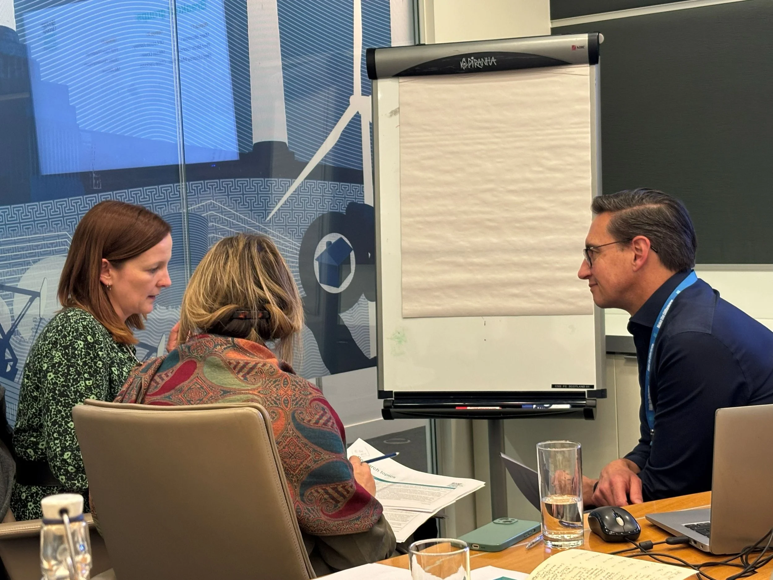 From left to right: Professor Lindsey Macmillan, Professor Beth Johnson, Marc Burrows