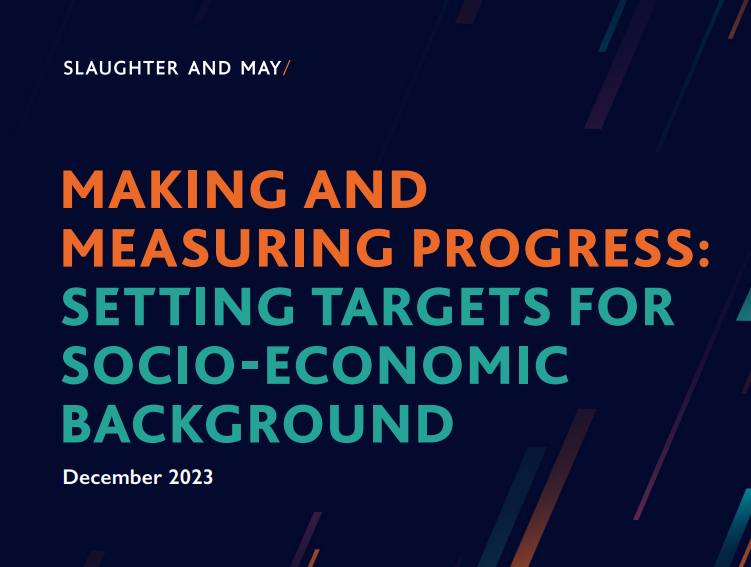Slaughter and May publishes report defining social mobility targets