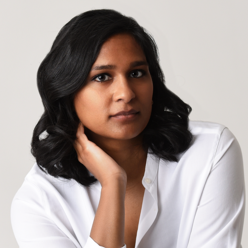 Head and shoulders shot of Dhatri Navanayagam