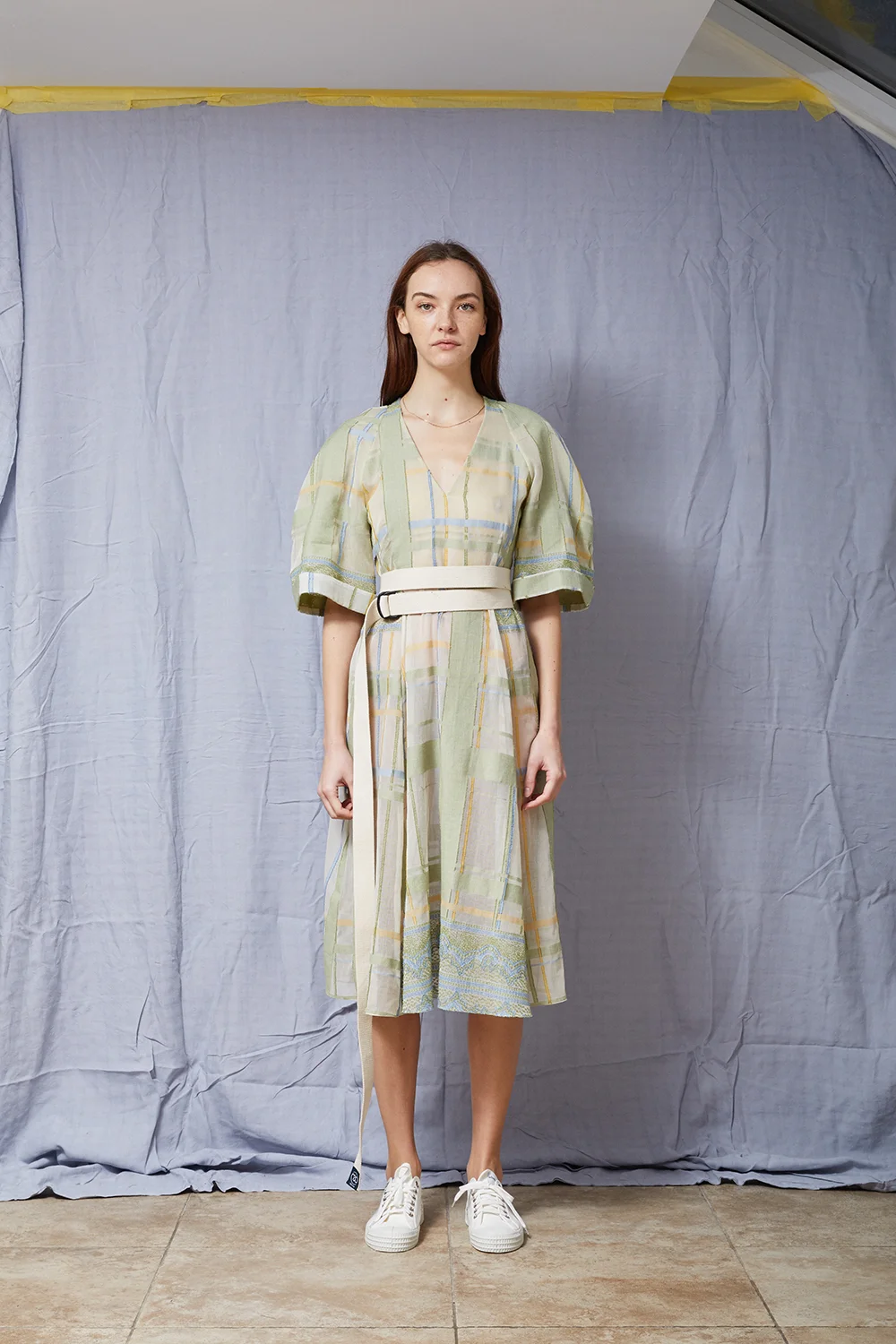 linen madras dress Madras Shift Dress  Marea by Liz Joy