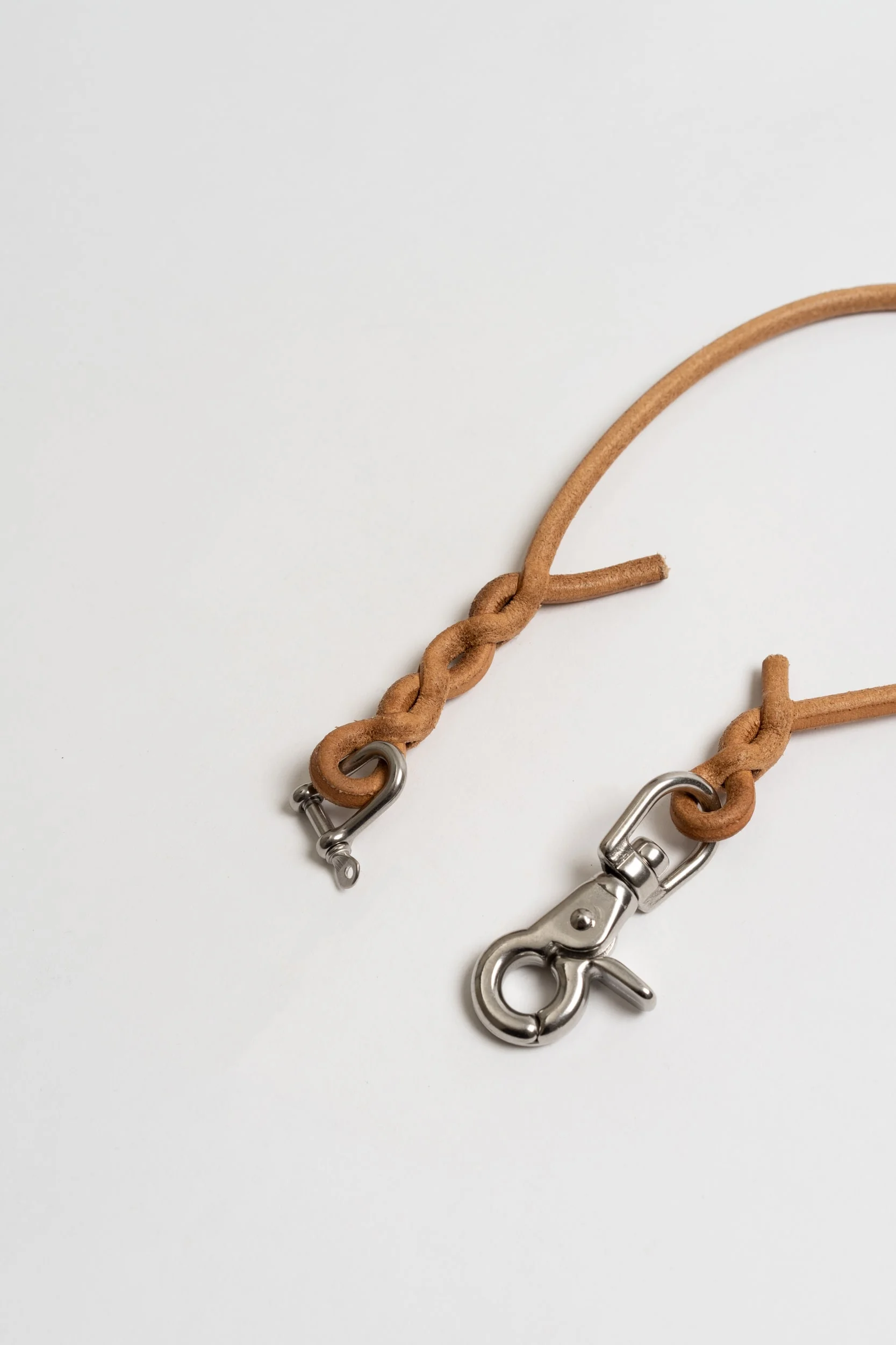 long lasting hardwear on leather wallet strap in beech