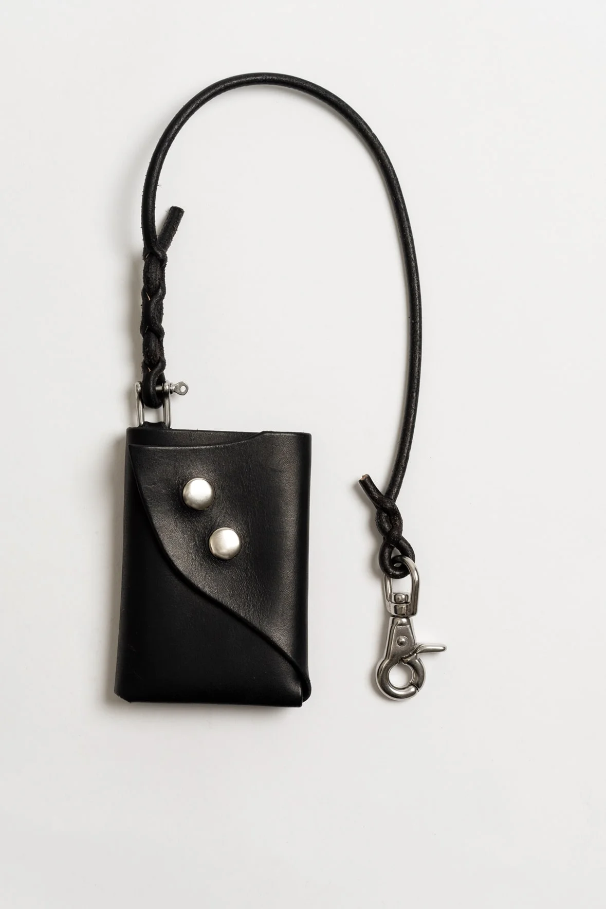 Lang made wallet and lanyard made in England