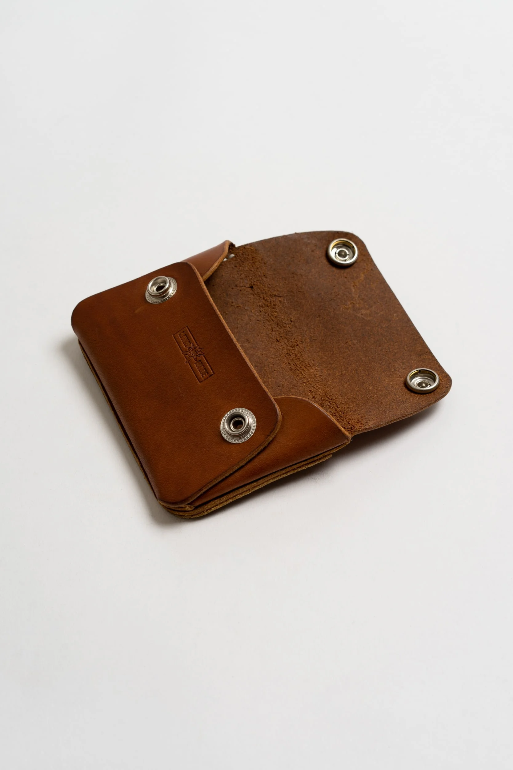 Made in Liverpool Tiroler Wallet in Leather Beech coin holder