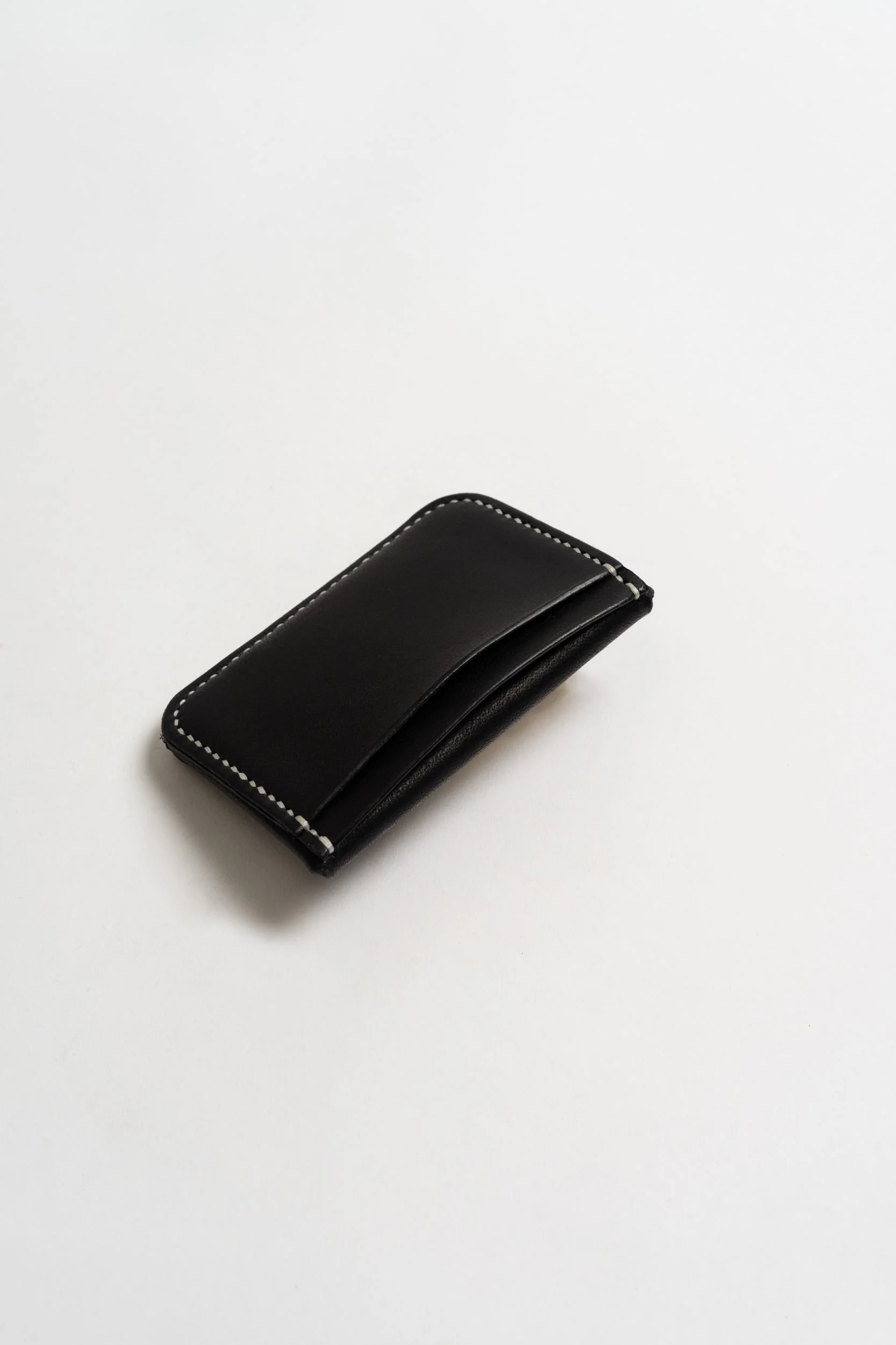 Made in Liverpool Tiroler Wallet in Leather Ebony credit card holder
