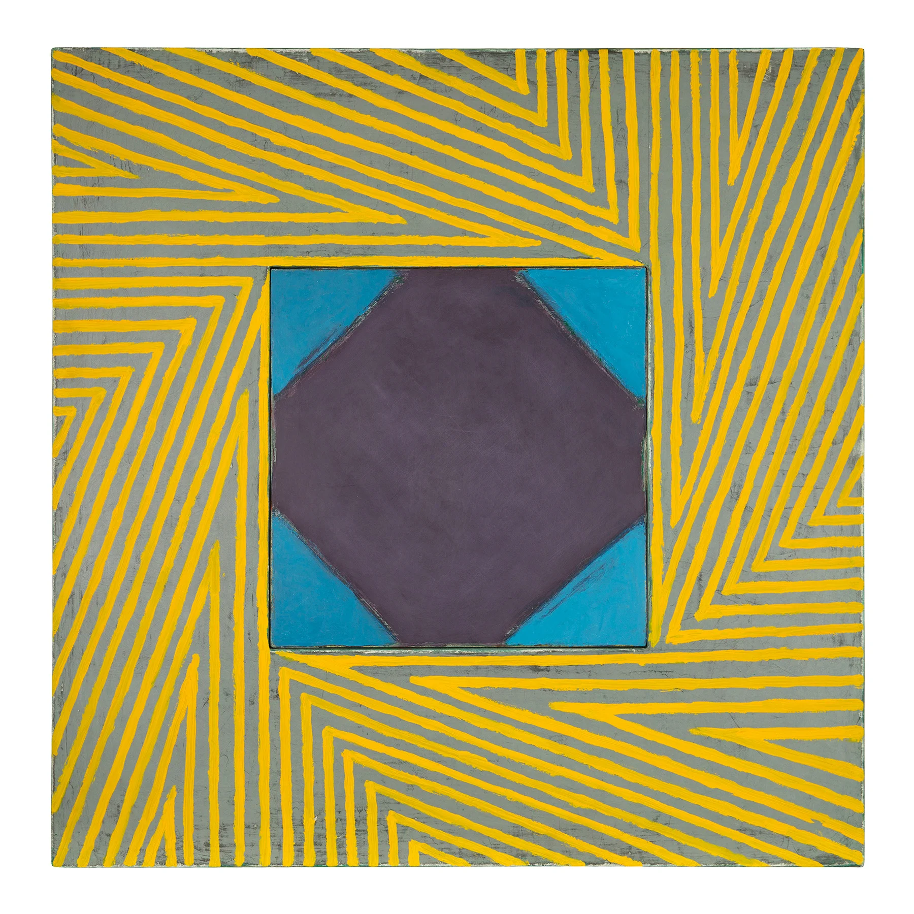 Shazam (1988). oil on joined canvas slabs over masonite, 32 x 32 inches..