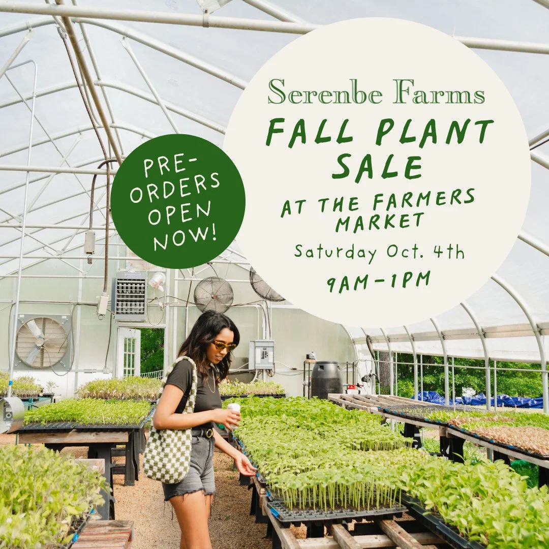 Fall Plant Sale Pre-Orders are live! Reserve your favorite plants online now to guarantee availability, and see all the plants that will be available. Every purchase supports our mission of providing fresh, organically grown food to our community. ⁠

