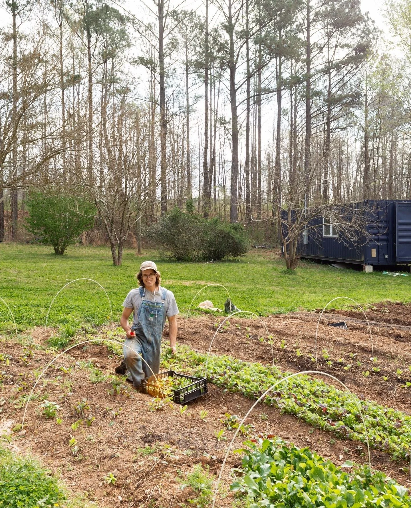 Happy golden birthday to Farmer Tristan! ✨ Tristan brings so much farming wisdom, and a love for farming education to us at Serenbe- we are so grateful! Patient, witty, and engaging he makes farming and farm education curious and fun!