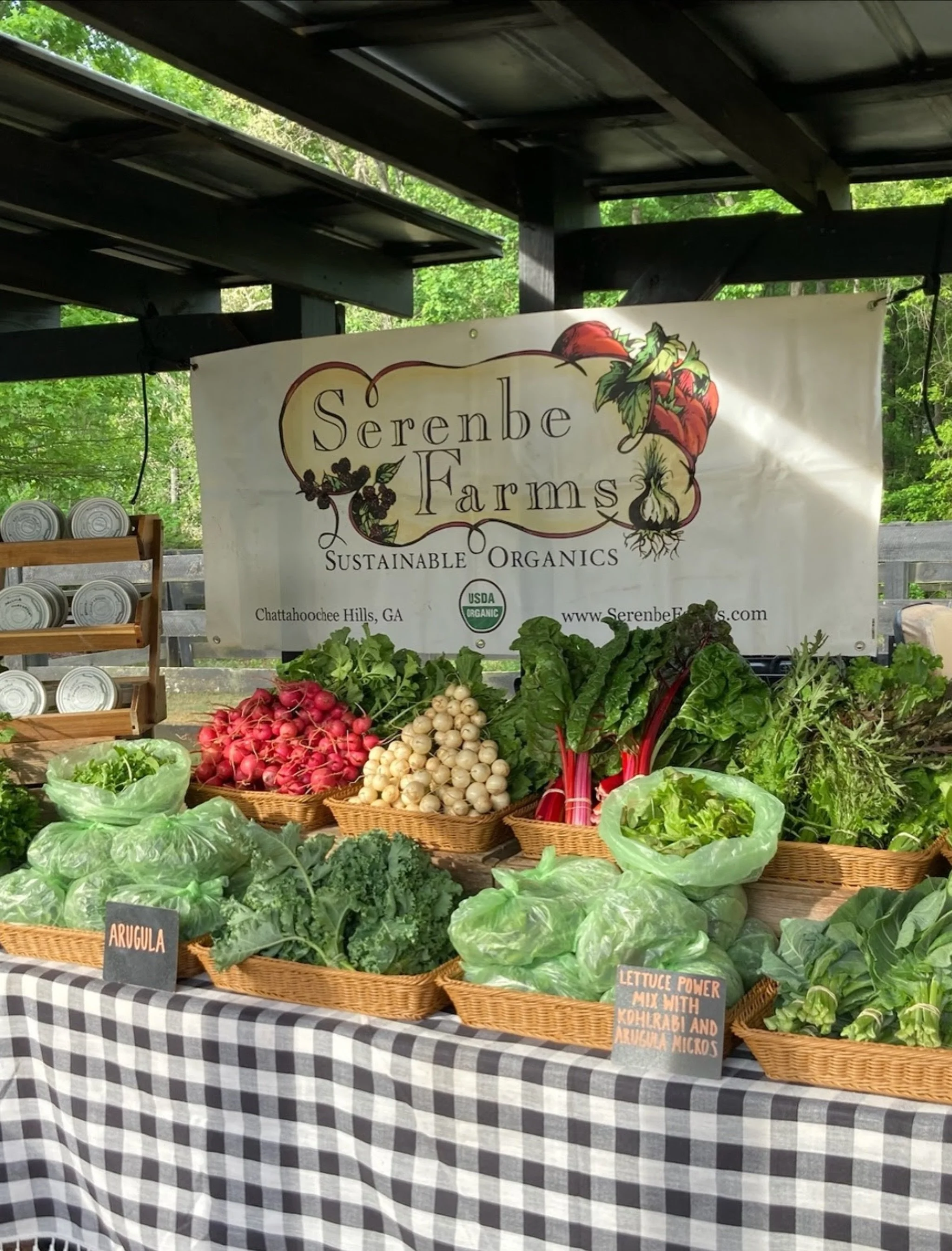 Your Saturday morning deserves better than boring errands!

Spend it at the Serenbe Farmers Market this Saturday from 9 AM&ndash;1 PM on the Grange Green. Shop fresh-picked produce, local makers, and more while soaking up a beautiful morning outdoors