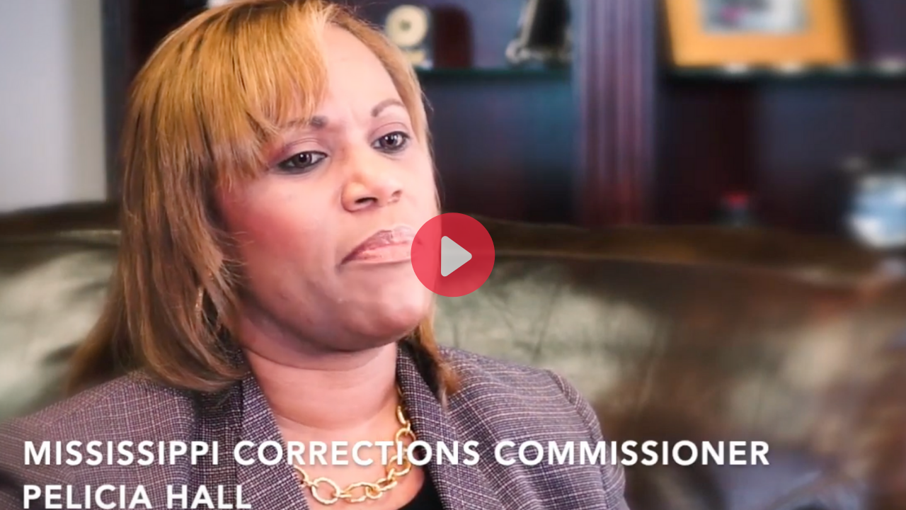 Mississippi Corrections Commissioner Pelicia Hall talks about the struggle to hire correctional officers and other problems the state Department of Corrections faces.   MCIR/Tommy Adams, InvestigateTV