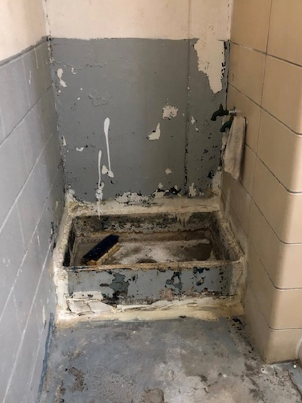 Photos from an internal Management & Training Corporation (MTC) audit showed the crumbling interiors of Wilkinson County Correctional Facility in Woodville, Miss. MTC Internal Audit
