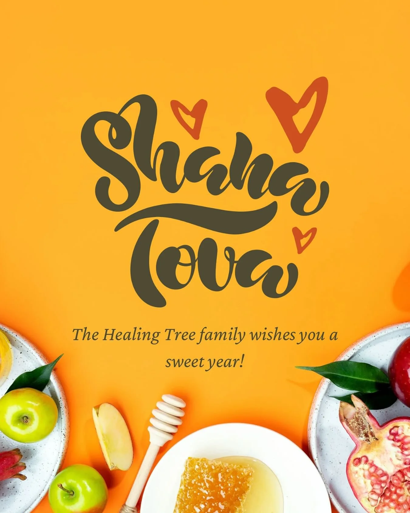 The staff at The Healing Tree wish you a sweet year!