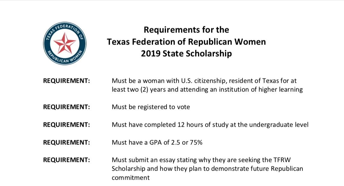Scholarships for young Republican Women