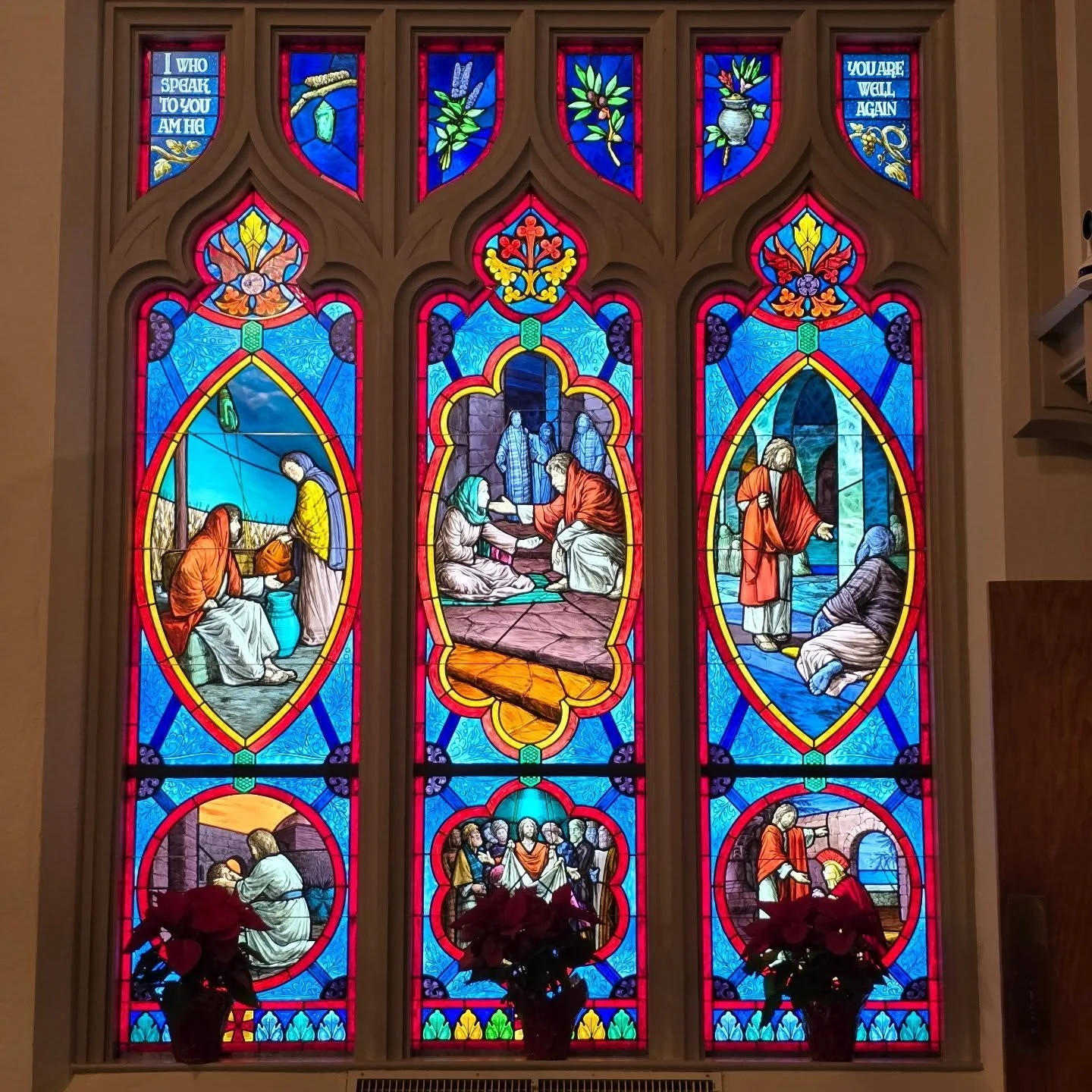 Merry Christmas A&amp;M United Methodist!  #amumc #stainedglass #madeintexas #sacredart #detailsmatter