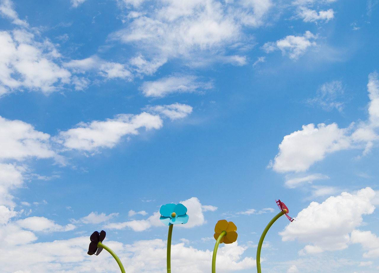 Custom floral features in an array of sizes and shapes