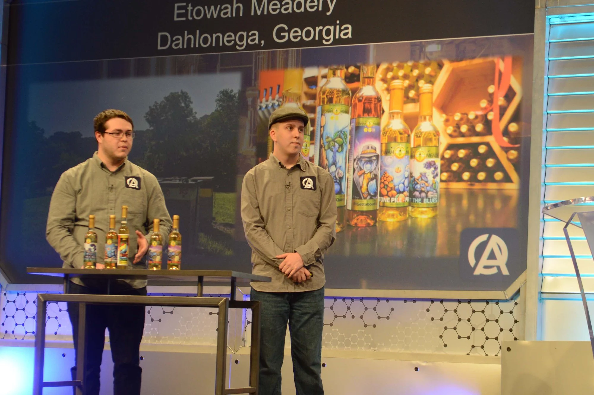 Opus Affinity presenting at the finals of the Georgia Inventure Prize Competition