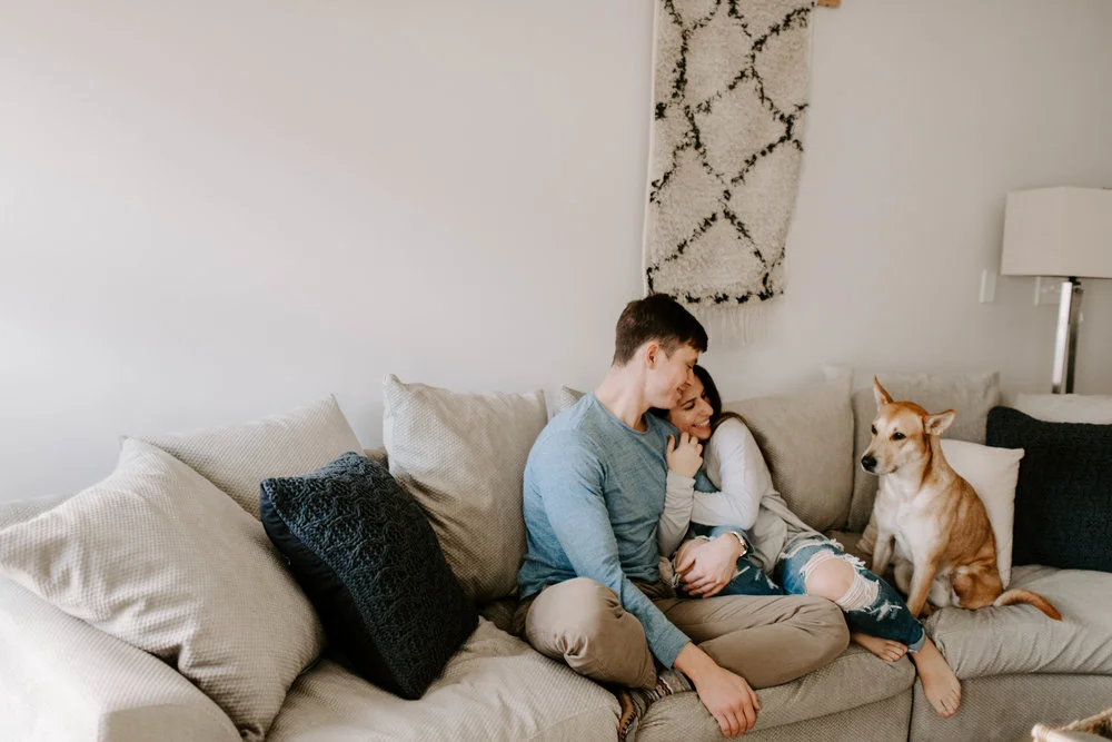 Boston Cozy In-Home Session // Sam &amp; Nick