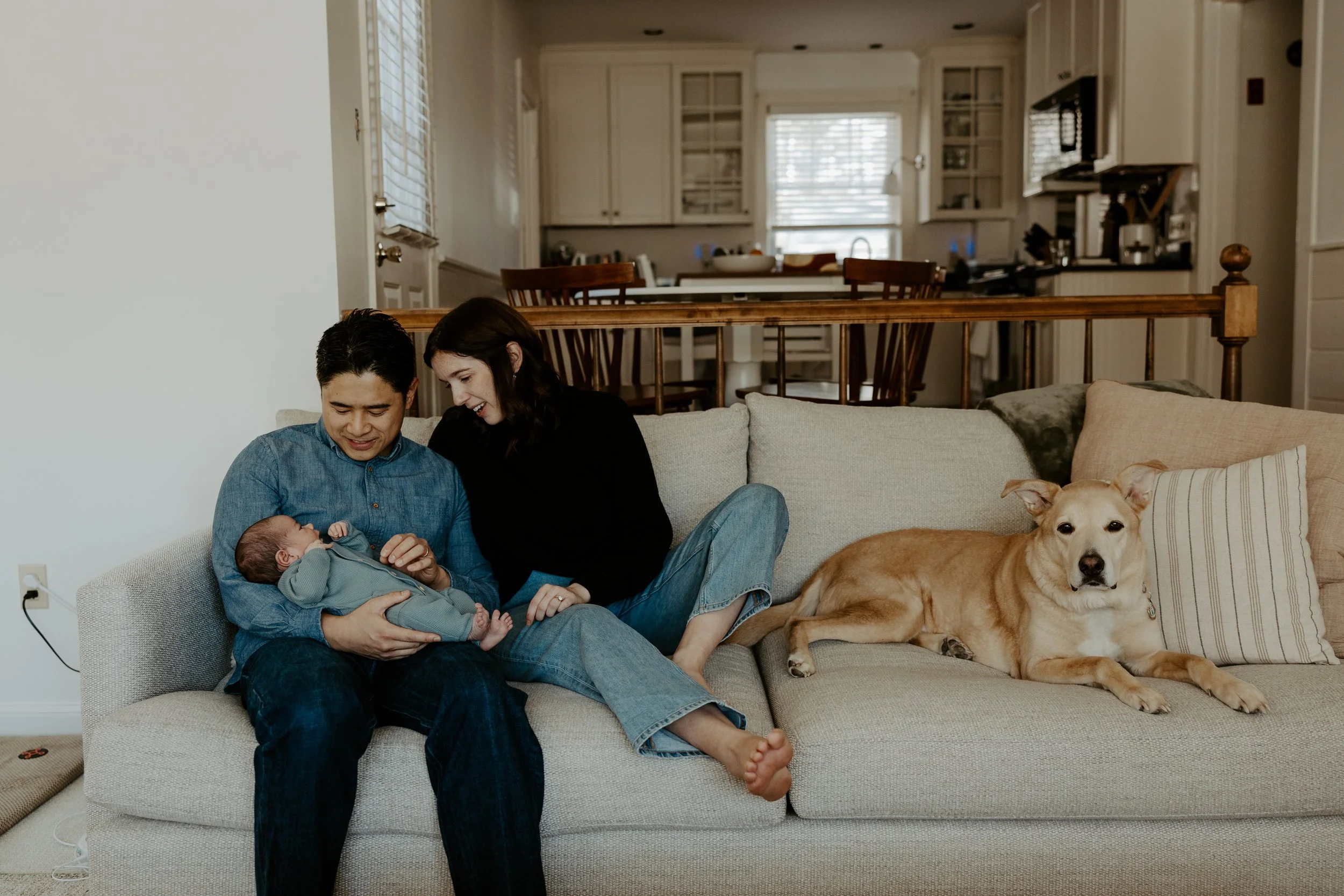 Lifestyle Newborn Session // Meg, Kevin, &amp; Baby Bowen