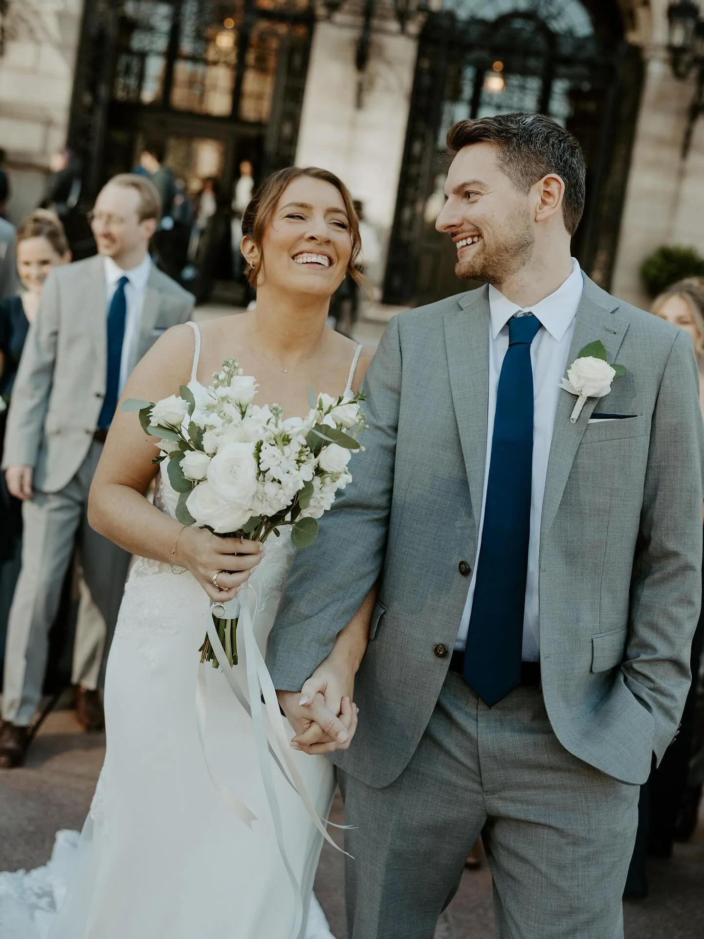 Kelsey &amp; Justin got married in Boston this past weekend on the most perfect October day &mdash; the sun was shining, the Public Library was looking stunning per usual as the perfect backdrop, and the party continued all night long at the @westinc