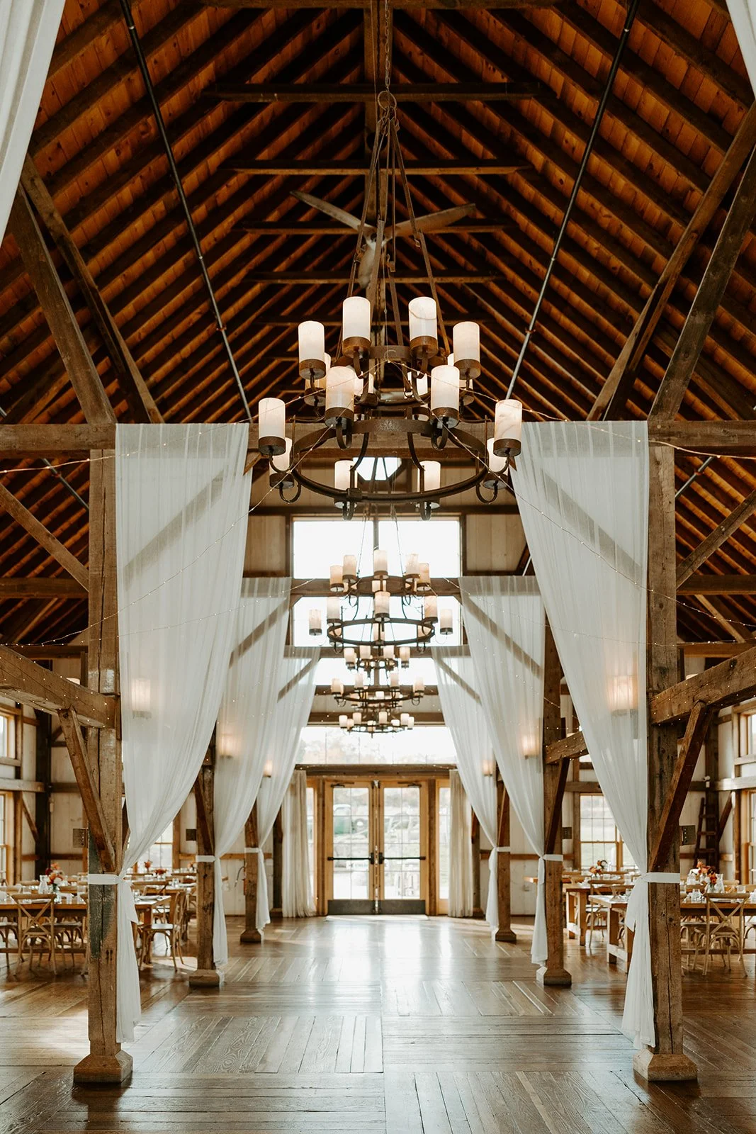 Inside of the barn at Valley View Farm