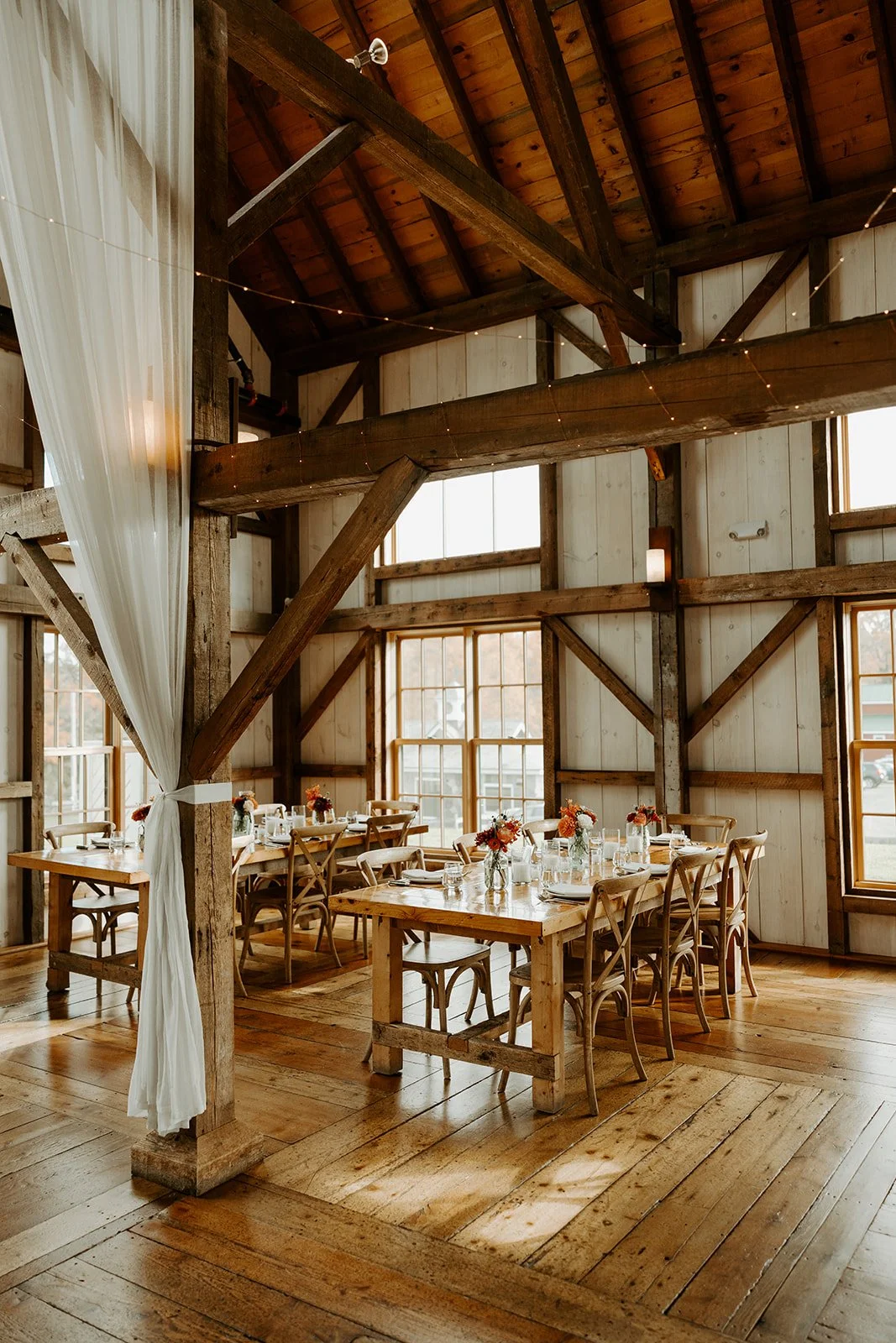 Inside of the barn at Valley View Farm
