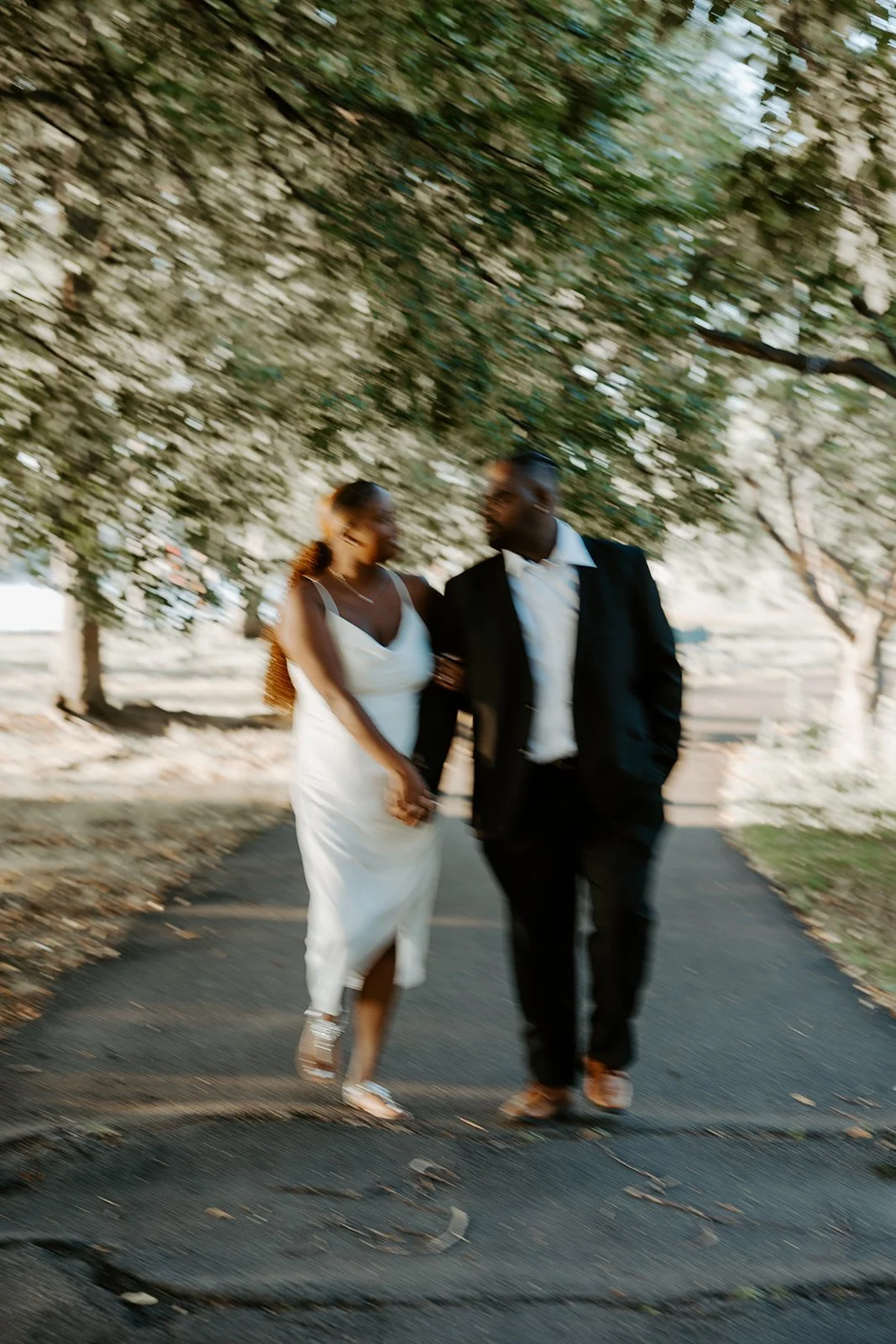 A couple at Massachusetts engagement photo location the Esplanade