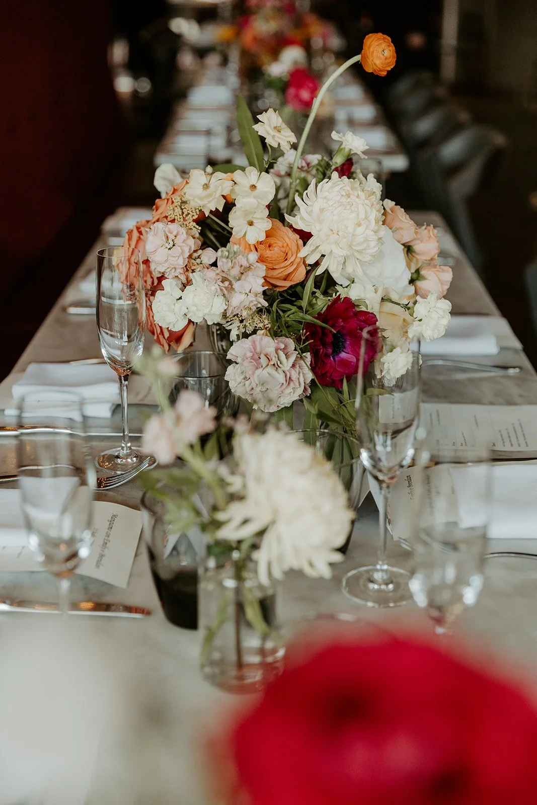 Wedding table centerpieces