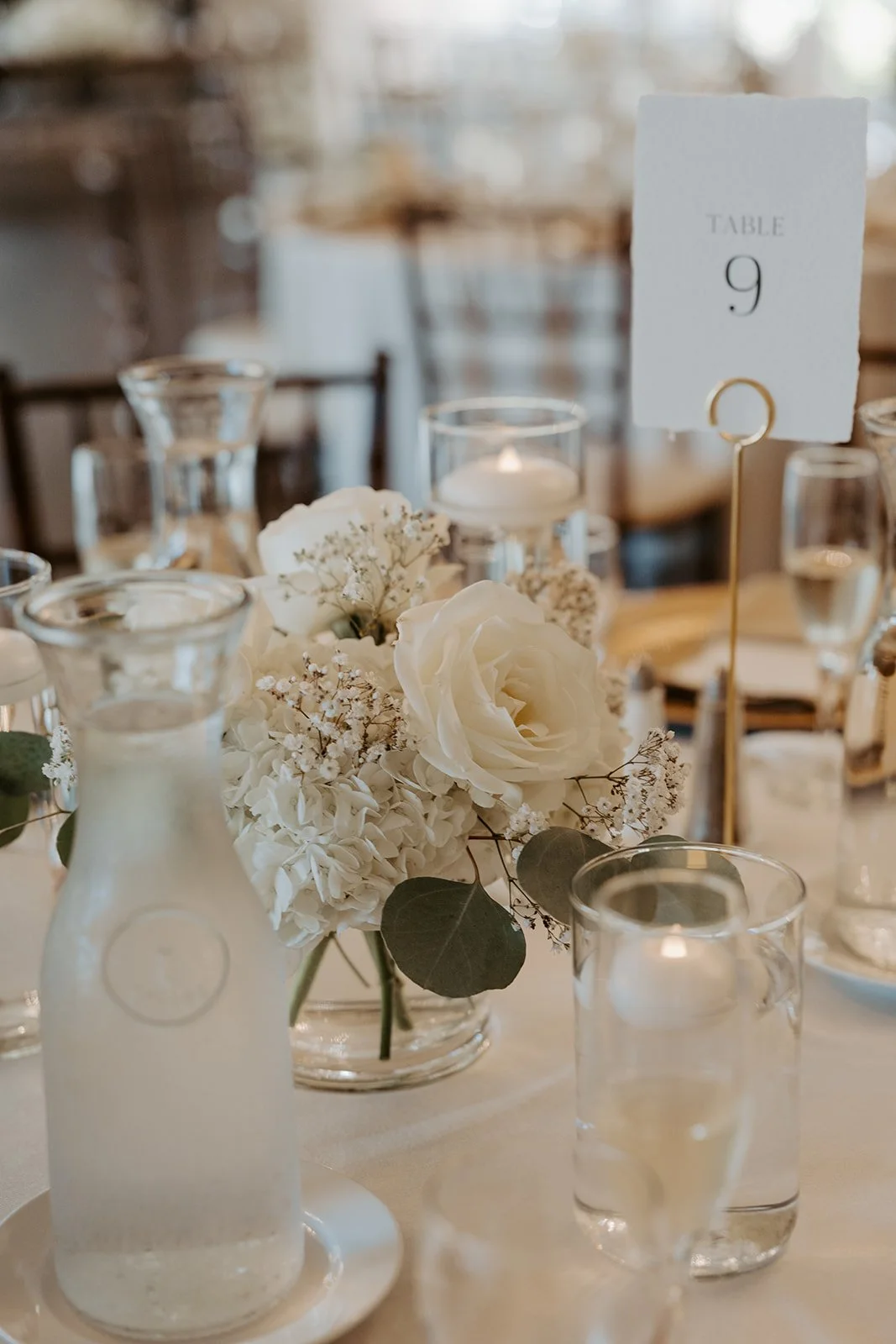 An indoor wedding reception setup showing how to plan a wedding in boston