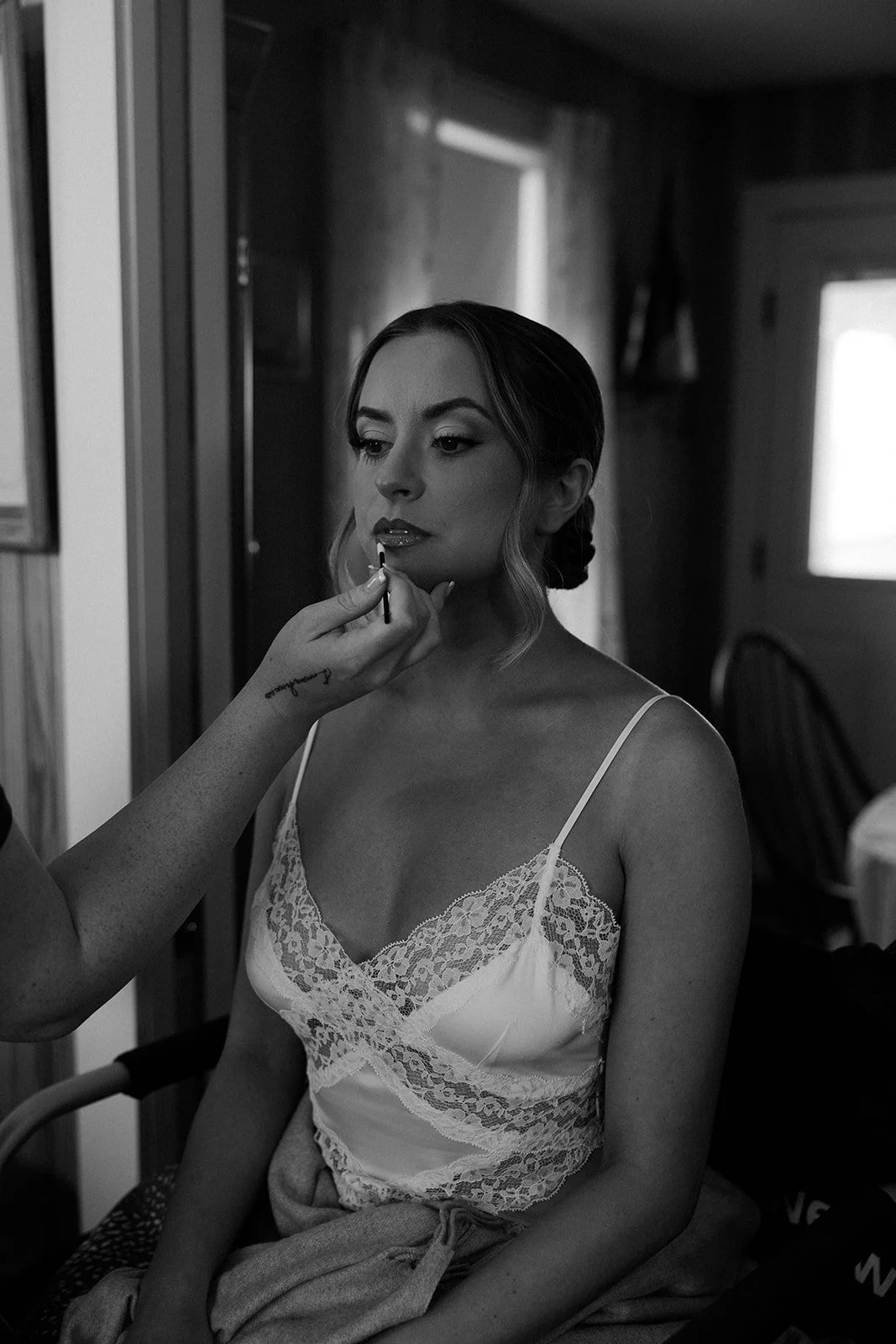 A bride getting ready for her wedding demonstrating how to plan a wedding
