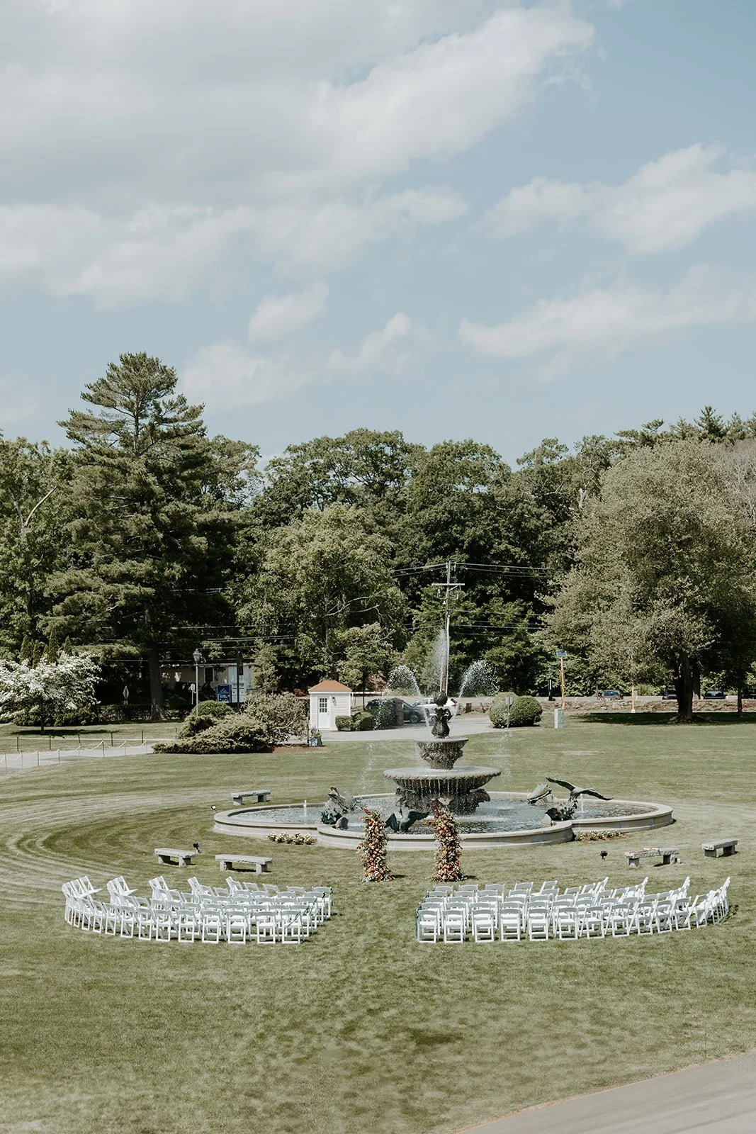 A wedding ceremony setup for inspiration for your wedding planning checklist
