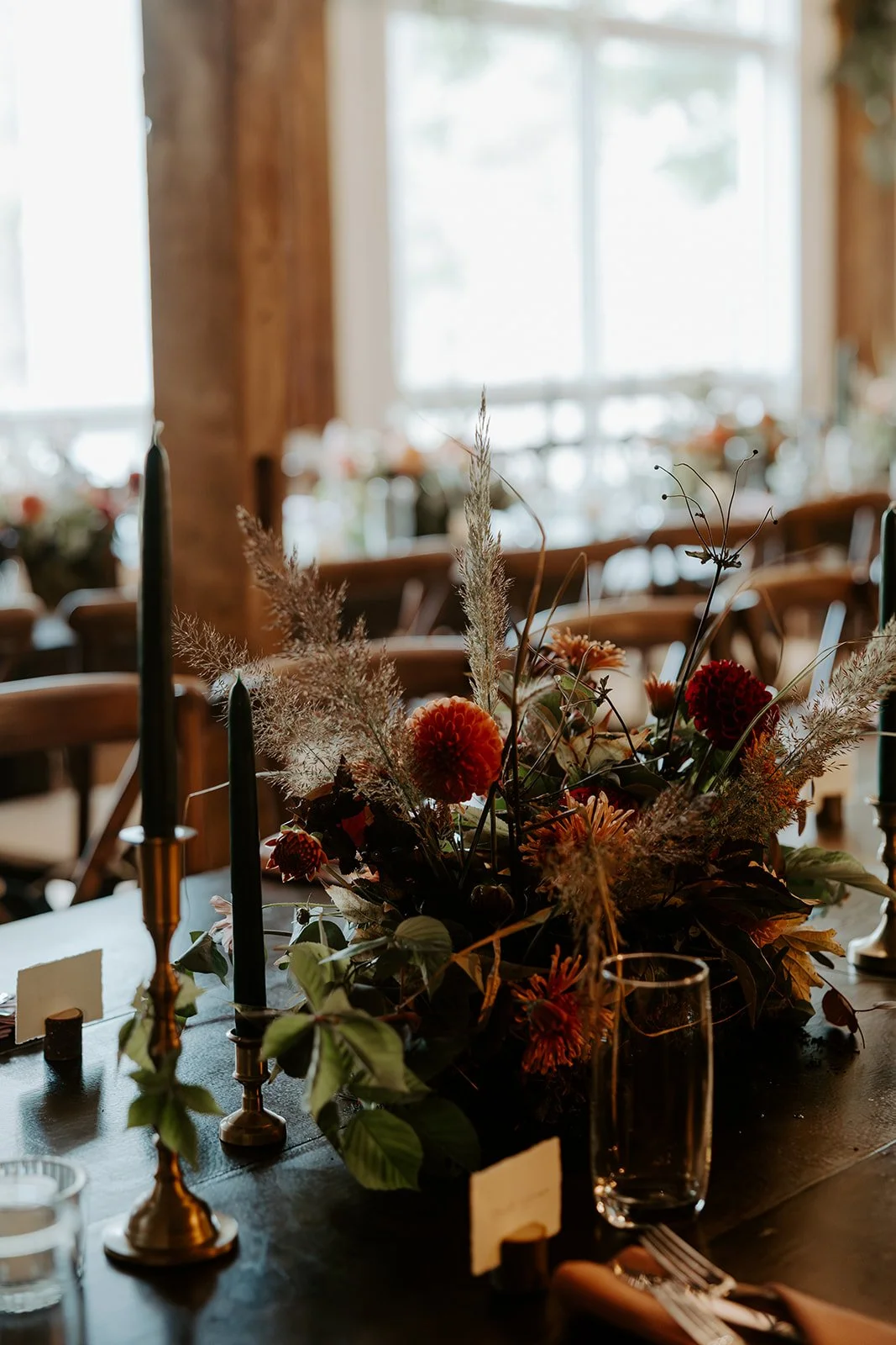 Wedding reception decor at Farm Road Estate