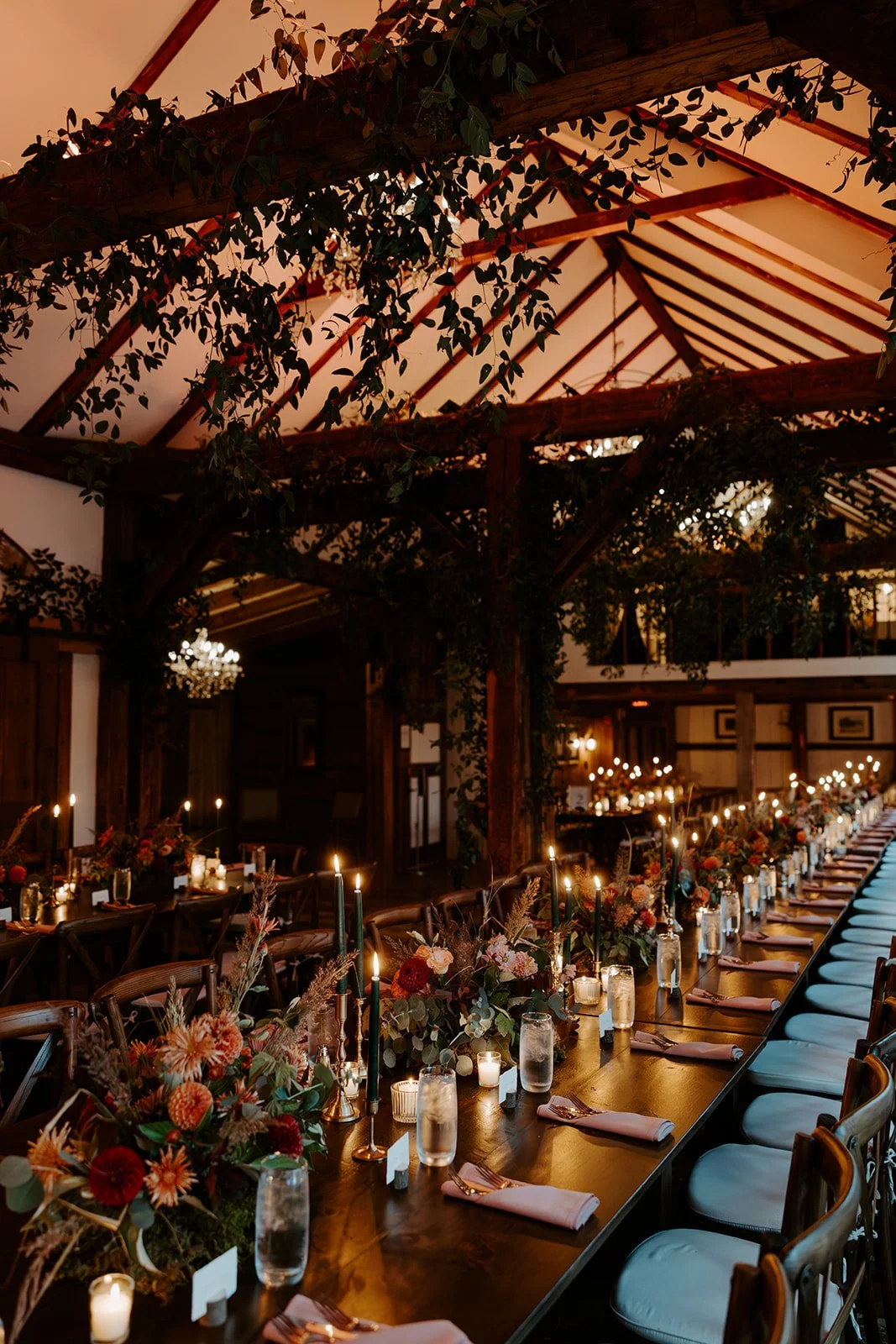 A wedding reception setup inside Farm Road Estate