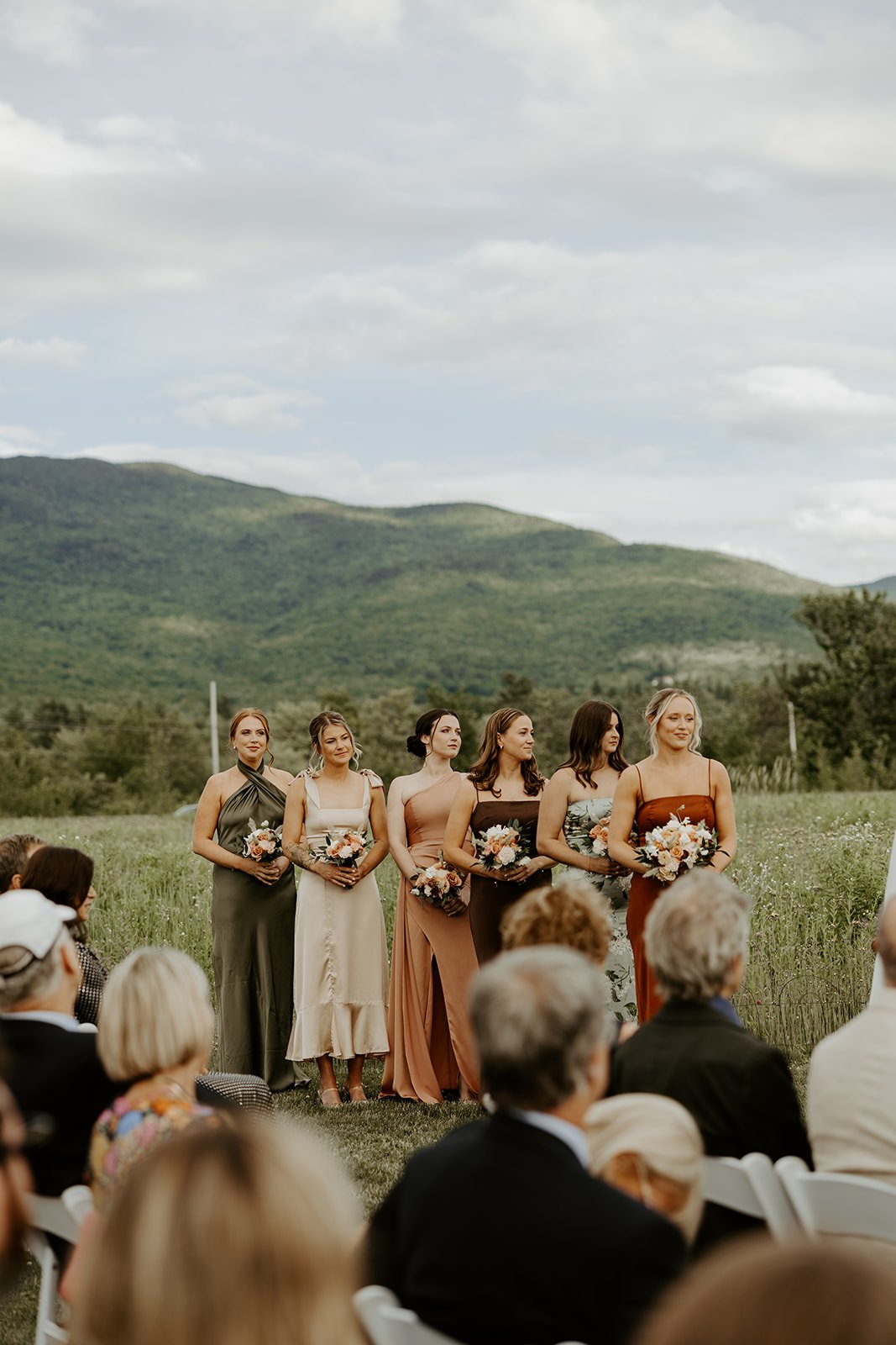 A wedding ceremony taking place at a Vermont Wedding venue