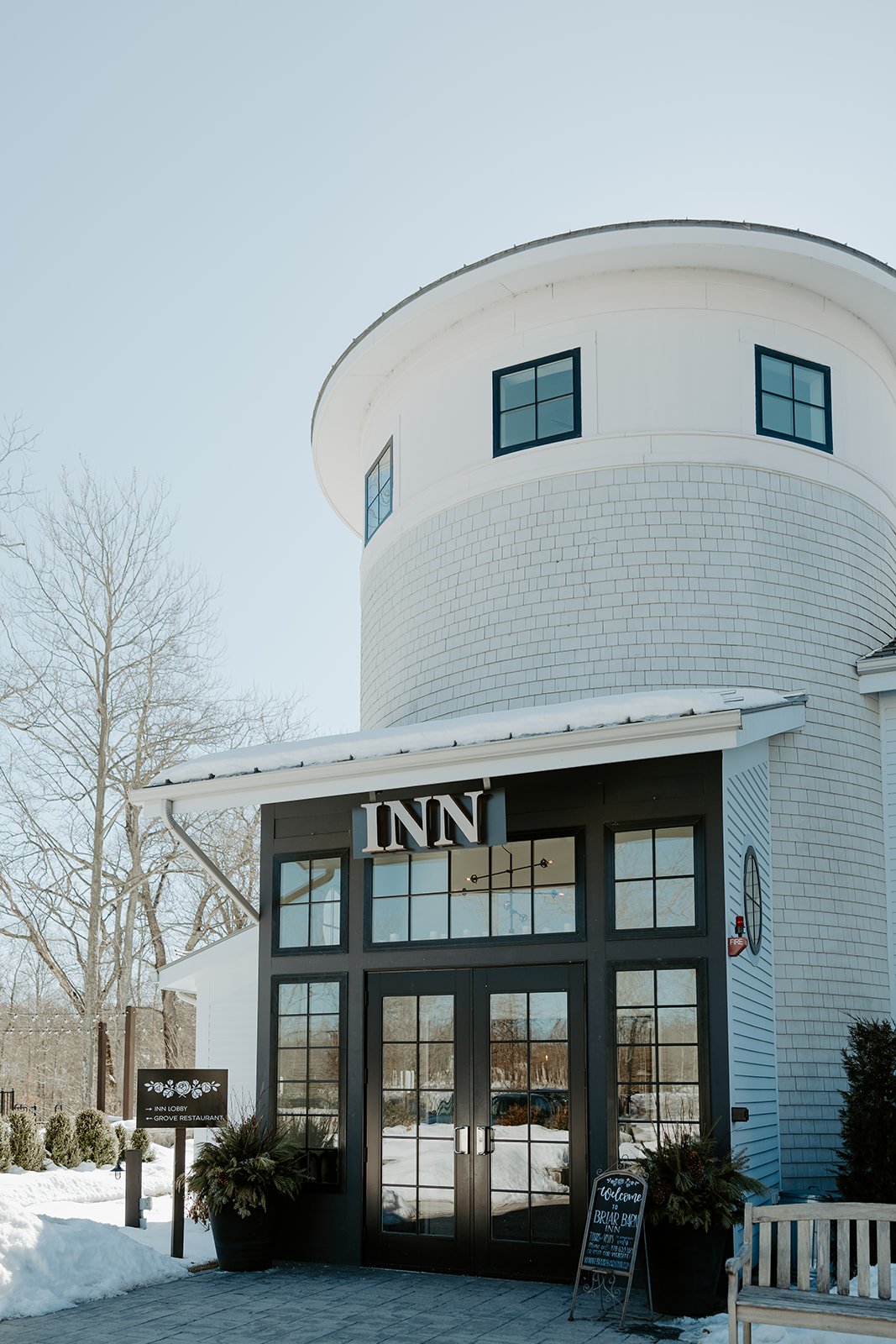 The Grove, Rowley, MA, during a winter wedding