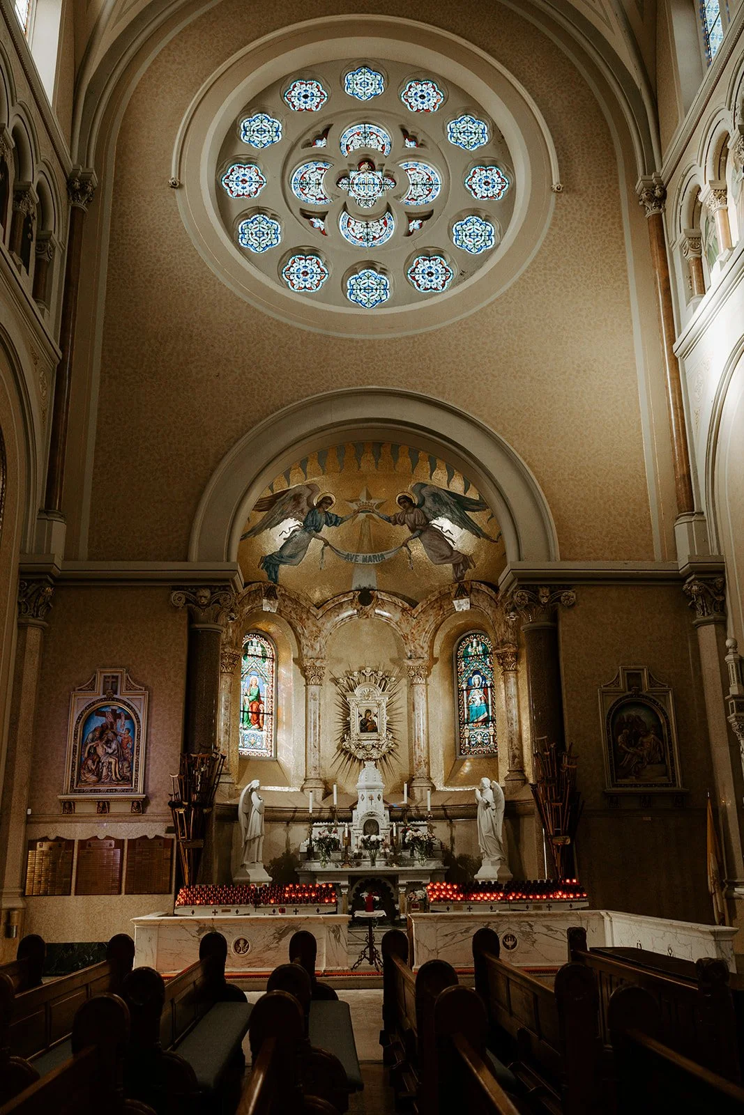 A church wedding ceremony showing why winter is the best time to get married