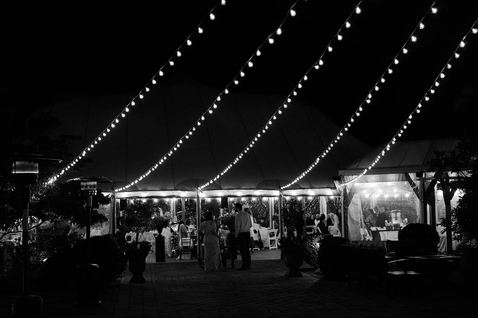 A wedding reception at Willowdale Estate