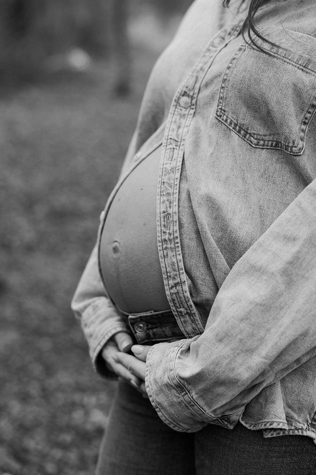 A bump photo from a maternity photoshoot