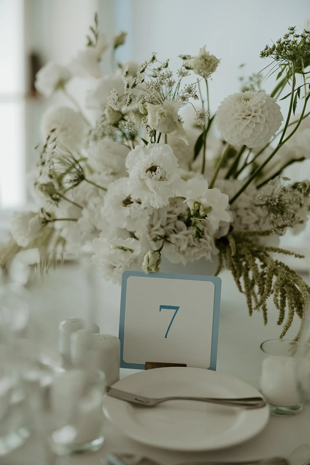 Wedding design for a coastal wedding setting