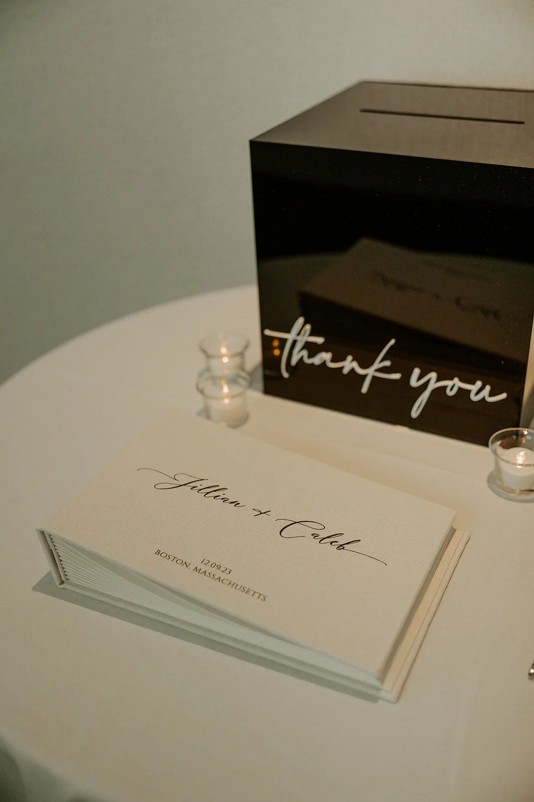 A black and white wedding design