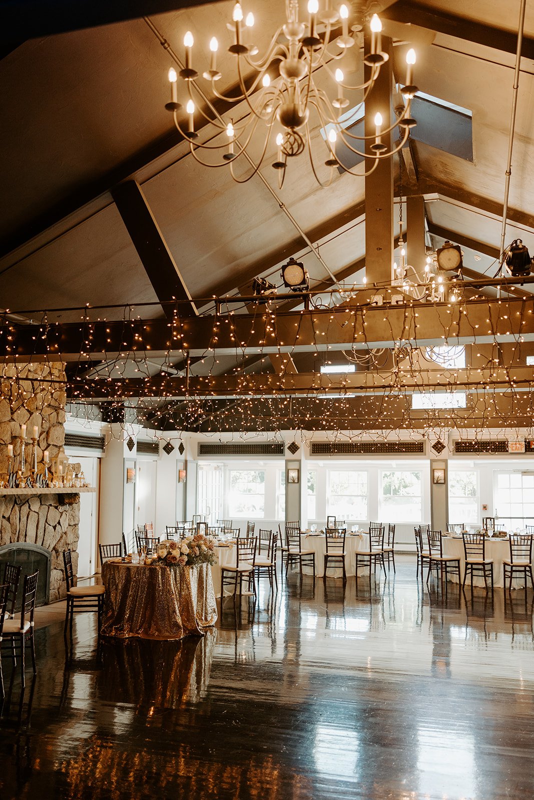 A wedding reception at a South Shore wedding venue