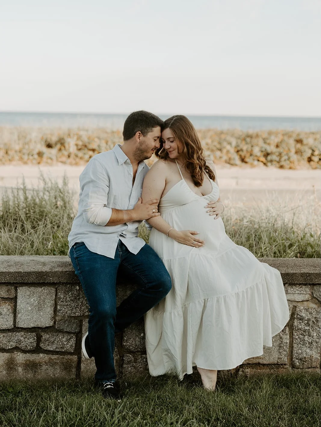 Shauna &amp; Sal at her family home on the Cape where she has grown up coming before their baby also grows up coming here, too 🤍 Can&rsquo;t wait for their newborn session in December!