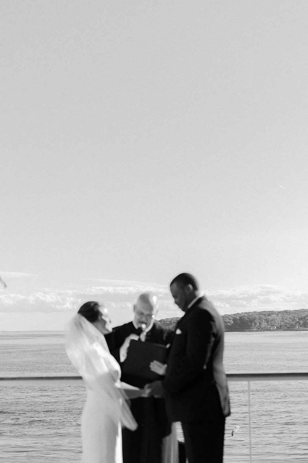 A bride and groom during their Beauport Hotel wedding ceremony