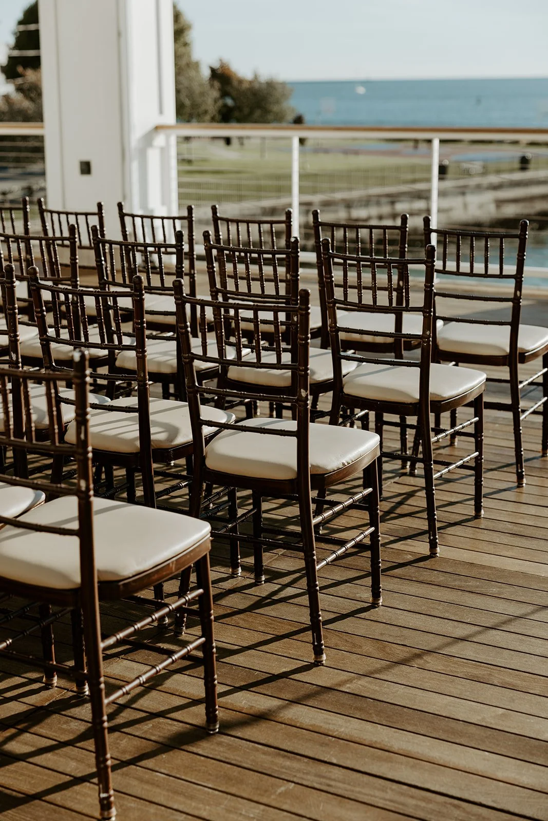A wedding ceremony setup at Beauport Hotel