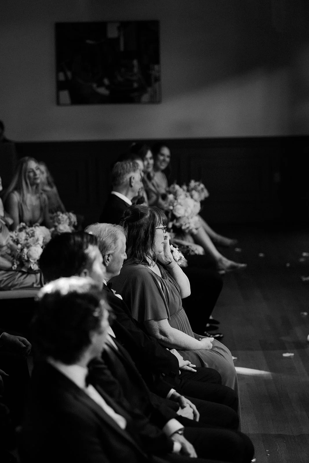 Wedding guests captured by a documentary-style wedding photographer