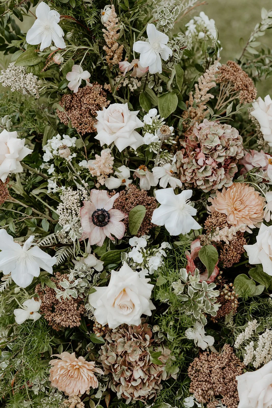 Wedding flowers from a fall wedding